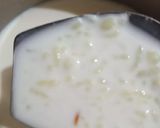 A picture of step 3 of Gobindobhog rice kheer.