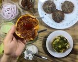 A picture of step 11 of Veg Burger.