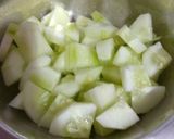 A picture of step 1 of Khira (cucumber) chane daal ki sabji.