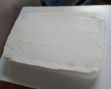 A picture of step 10 of Rectangular zebra cake#4 wks challenge.