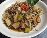 Foto langkah ke 3 dari resep Tumis Toge Tahu Tempe Kacang.
