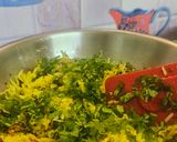 A picture of step 3 of Lemon rice.