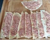 Une image de l'étape 1 de Cornets de bœuf à la mozzarella 😋.
