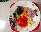Foto langkah ke 2 dari resep Tahu Daging Bumbu Cemplung.