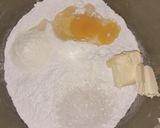 A picture of step 1 of Mini coconut doughnuts.