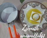 A picture of step 4 of Coconut Milk and Orange Panna Cotta.