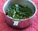 A picture of step 4 of Sarson ka Saag (Authentic Punjabi Style).