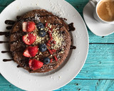 Foto del paso 3 de la receta: Pancakes de avena y chocolate