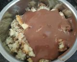A picture of step 2 of Cake pops from leftover cake.