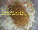 Gambar langkah 4 resipi Bubur Pedas Sarawak.