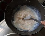 A picture of step 2 of Bechamel Sauce/ white Sauce.