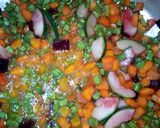 A picture of step 3 of Carrot rice.