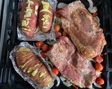 Foto del paso 3 de la receta: Costillar de cerdo al horno con papas acordeón