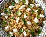 Une image de l'étape 3 de Salade de quinoa, aubergines et feta.