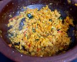 A picture of step 5 of South Indian style egg rice.