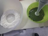 Fideos caseros de acelga y de zapallo anco