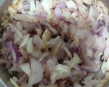 A picture of step 4 of Achary masala ladyfingers potato.
