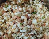 A picture of step 4 of Moongfali / peanut chutney.