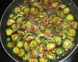 A picture of step 6 of Kakarakaya Karam (Spicy bitter gourd).