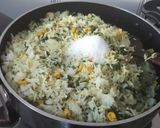 A picture of step 10 of Corn Spinach Dill Pulao.