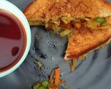A picture of step 6 of Grilled veggies sandwich.