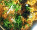 A picture of step 7 of Baingan Bhartha.