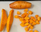 A picture of step 1 of Air Fryer Sweet Potato:.