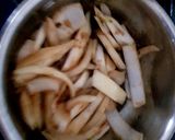 A picture of step 2 of My pork loin chops with Carelamized onions & Apple sauce.😁.