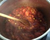 Une image de l'étape 6 de Compote pommes, pêches de vigne et raisins du jardin.