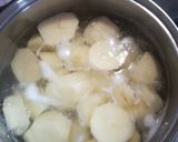 A picture of step 1 of Pilchards and mash.