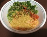 A picture of step 3 of Chatpata papad cone.