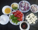 A picture of step 1 of Chilli Paneer.