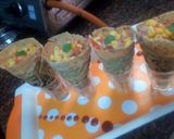 A picture of step 5 of Papad corn stuffed sweetcorn.