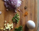 A picture of step 1 of Egg Parantha.