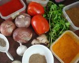 A picture of step 1 of Pindi Chole.