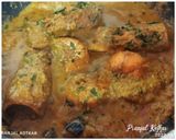 A picture of step 8 of Lobsters Curry.