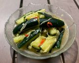 A picture of step 5 of Cucumber Salad.