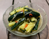 A picture of step 5 of Cucumber Salad.