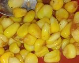 A picture of step 3 of Peri peri sweet corn.