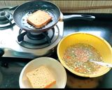 मसाला फ्रेंच टोस्ट (masala french toast recipe in Hindi) रेसिपी चरण 3 फोटो