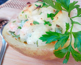 Foto del paso 8 de la receta: Patatas rellenas de gambas