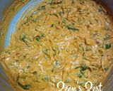 A picture of step 2 of Amaranth Greens and Onion Fritters.