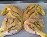 A picture of step 8 of Flat brined roast chicken with lemon and herbs.