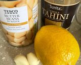 A picture of step 1 of Butter Bean Hummus.
