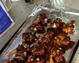 A picture of step 4 of BBQ Bacon Wrapped Shrimp.