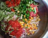 A picture of step 3 of Creamy Vegetable Pasta Salad.