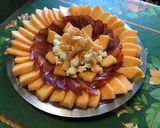 Une image de l'étape 9 de Salade soleil de melon à la feta, lomo et poivre de Sichuan.