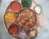 A picture of step 8 of Fusion:Bhakhari Dabeli Pizza.