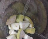 A picture of step 1 of Guava milk shake.