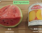 冰冰涼涼西瓜花菜수박화채的食譜步驟1照片